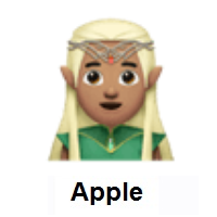 Man Elf: Medium Skin Tone on Apple iOS