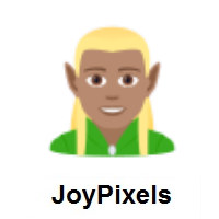 Man Elf: Medium Skin Tone on JoyPixels