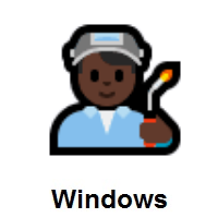 Man Factory Worker: Dark Skin Tone on Microsoft Windows