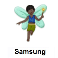 Man Fairy: Dark Skin Tone on Samsung