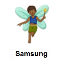 Man Fairy: Medium-Dark Skin Tone on Samsung