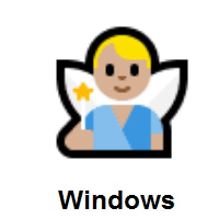 Man Fairy: Medium-Light Skin Tone on Microsoft Windows