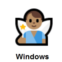 Man Fairy: Medium Skin Tone on Microsoft Windows