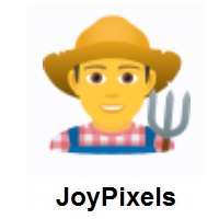 Man Farmer on JoyPixels