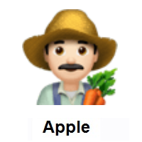 Man Farmer: Light Skin Tone on Apple iOS