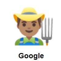 Man Farmer: Medium Skin Tone on Google Android