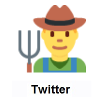 Man Farmer on Twitter Twemoji