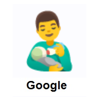 Man Feeding Baby on Google Android