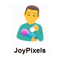Man Feeding Baby on JoyPixels