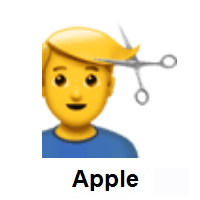 Man Getting Haircut on Apple iOS