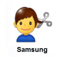 Man Getting Haircut on Samsung