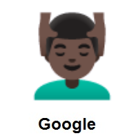Man Getting Massage: Dark Skin Tone on Google Android