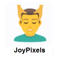 Man Getting Massage on JoyPixels