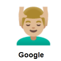 Man Getting Massage: Medium-Light Skin Tone on Google Android