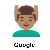 Man Getting Massage: Medium Skin Tone on Google Android