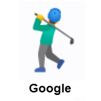 Man Golfing on Google Android