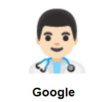Man Health Worker: Light Skin Tone on Google Android