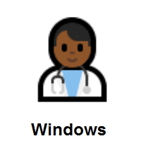 Man Health Worker: Medium-Dark Skin Tone on Microsoft Windows
