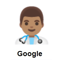 Man Health Worker: Medium Skin Tone on Google Android