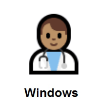 Man Health Worker: Medium Skin Tone on Microsoft Windows