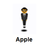 Man in Suit Levitating on Apple iOS