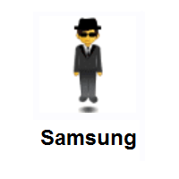 Man in Suit Levitating on Samsung
