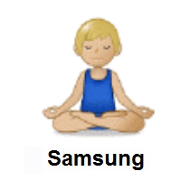 Man in Lotus Position: Medium-Light Skin Tone on Samsung
