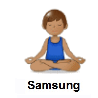 Man in Lotus Position: Medium Skin Tone on Samsung
