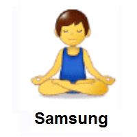 Man in Lotus Position on Samsung