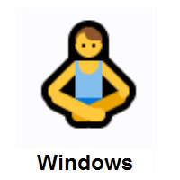 Man in Lotus Position on Microsoft Windows