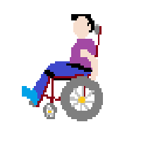 Man In Manual Wheelchair: Light Skin Tone