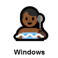 Man in Steamy Room: Medium-Dark Skin Tone on Microsoft Windows