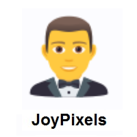 Man in Tuxedo on JoyPixels