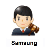 Man Judge: Light Skin Tone on Samsung