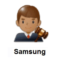 Man Judge: Medium Skin Tone on Samsung