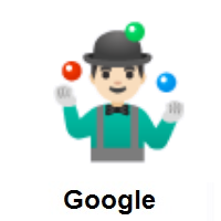 Man Juggling: Light Skin Tone on Google Android