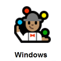 Man Juggling: Medium Skin Tone on Microsoft Windows