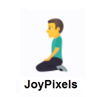 Man Kneeling on JoyPixels