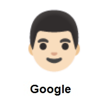 Man: Light Skin Tone on Google Android