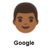 Man: Medium-Dark Skin Tone on Google Android