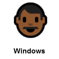 Man: Medium-Dark Skin Tone on Microsoft Windows