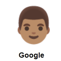 Man: Medium Skin Tone on Google Android