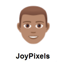 Man: Medium Skin Tone on JoyPixels