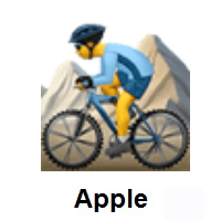 Man Mountain Biking on Apple iOS