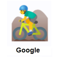 Man Mountain Biking on Google Android