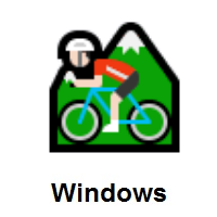 Man Mountain Biking: Light Skin Tone on Microsoft Windows