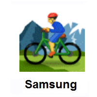 Man Mountain Biking on Samsung