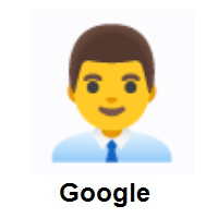 Man Office Worker on Google Android