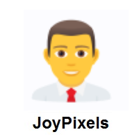 Man Office Worker on JoyPixels