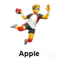 Man Playing Handball on Apple iOS